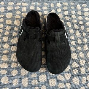 Women’s Birkenstock Boston Sherljng Black Size 43